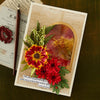 Helenium and Ladybugs Etched Dies by Susan Tierney-Cockburn