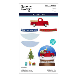 Holiday Truck Scene Etched Dies by Simon Hurley