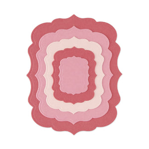 Ornate Scalloped Rectangle Frames