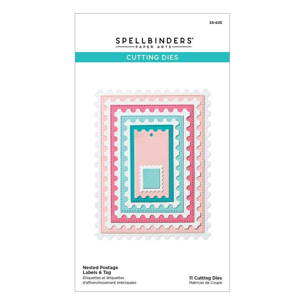 Nested Postage Labels & Tag Etched Dies