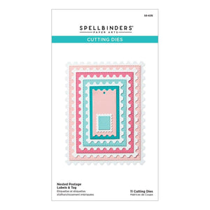 Nested Postage Labels & Tag Etched Dies