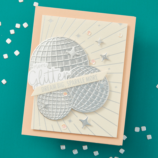 Disco Balls Etched Dies from the Shine Bright Collection by Carissa Wiley