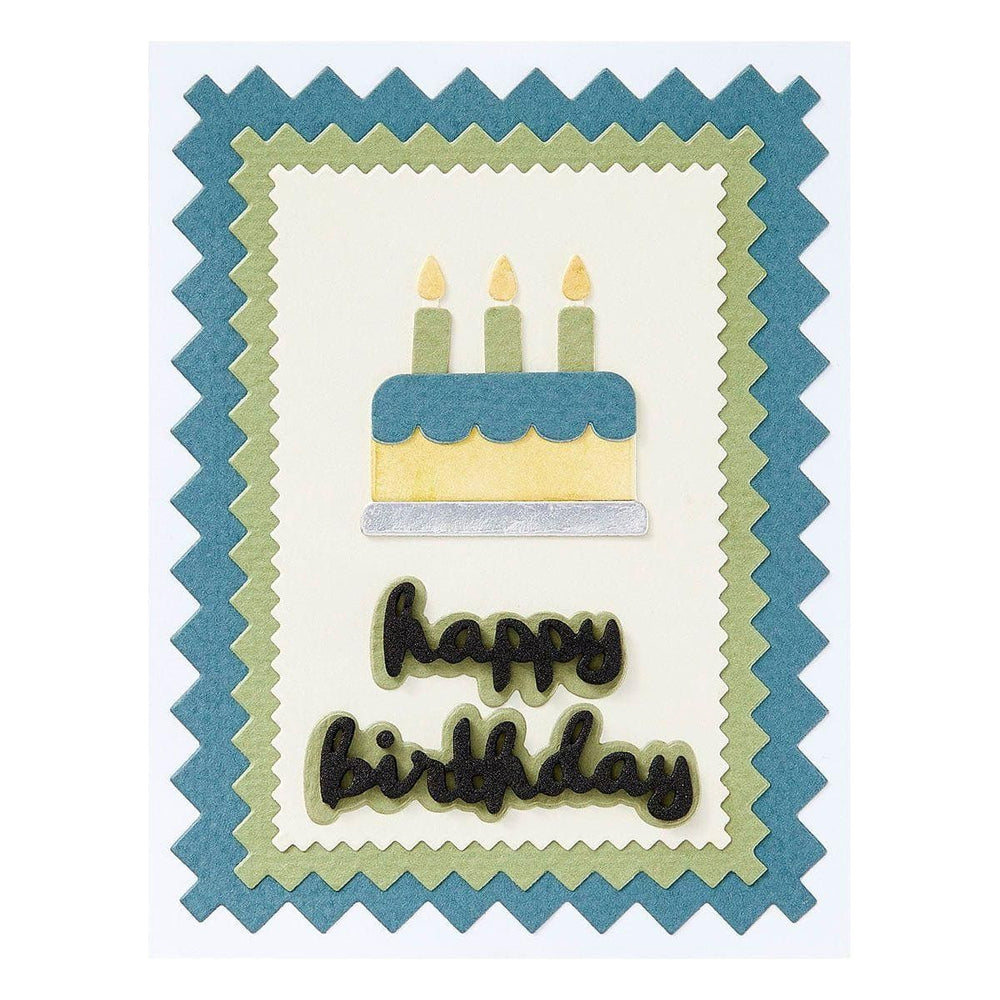 Pinking Edge Birthday Add-Ons Etched Dies by Wendy Vecchi
