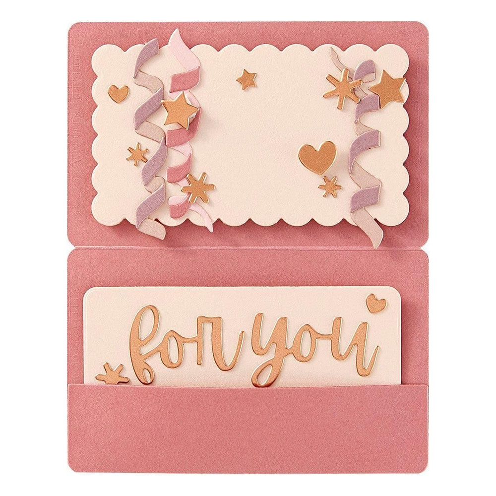 Treat Yourself Gift Card Holder Etched Dies from the Bougie Birthday Collection by Nina Boettcher