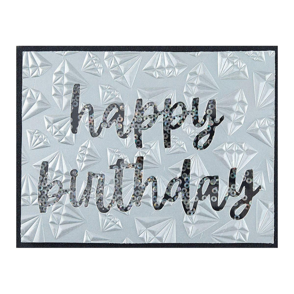 Birthday Cheers Etched Dies from the Bougie Birthday Collection by Nina Boettcher