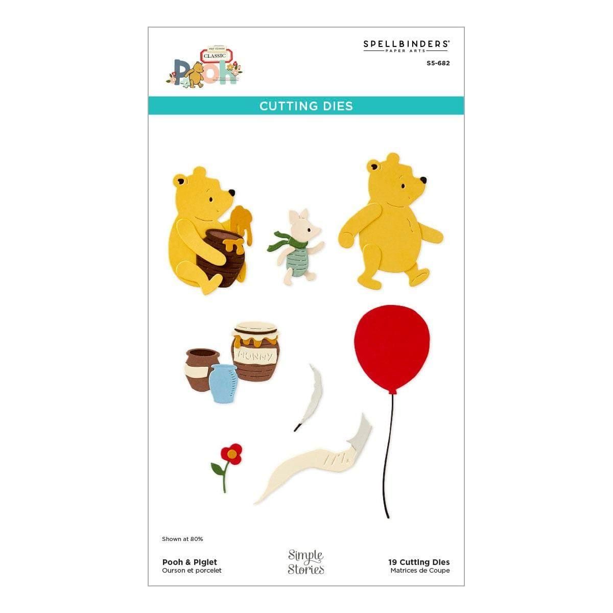 Pooh & Piglet Etched Dies in Collaboration with Simple Stories