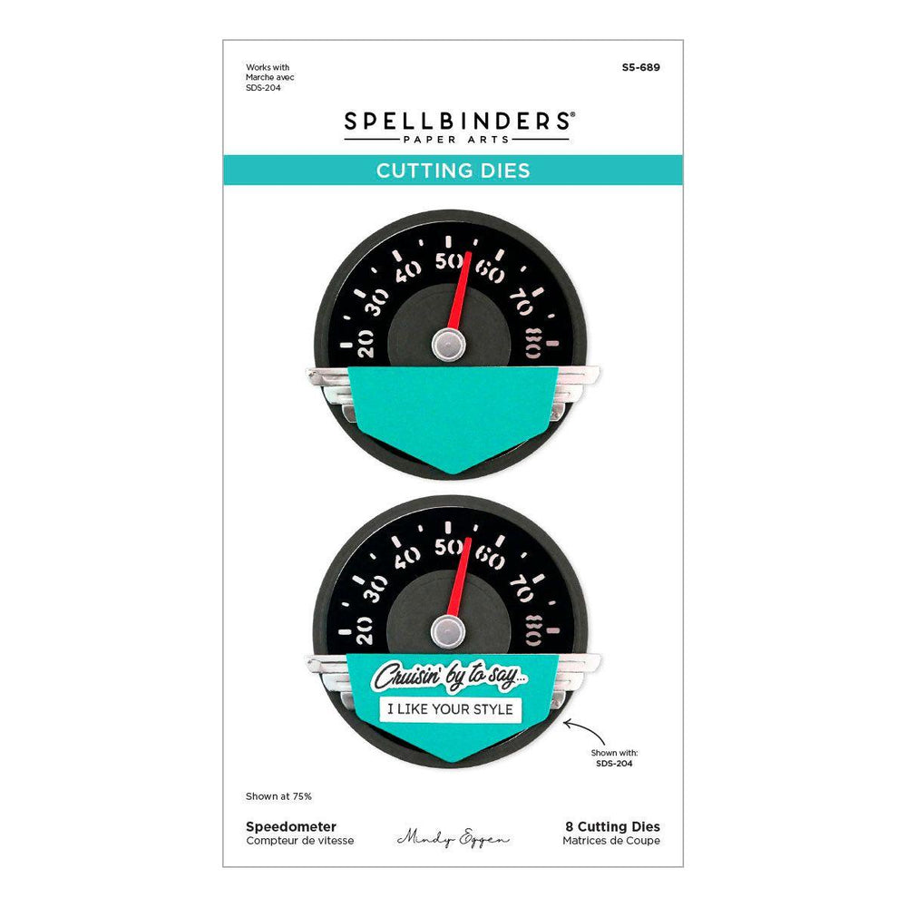 Speedometer Etched Dies by Mindy Eggen