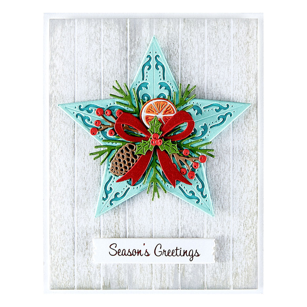 Barn Star Wreath Etched Dies by Annie Williams
