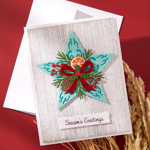 Country Christmas Banner & Sentiments Press + Foil Plate & Die Set by Annie Williams