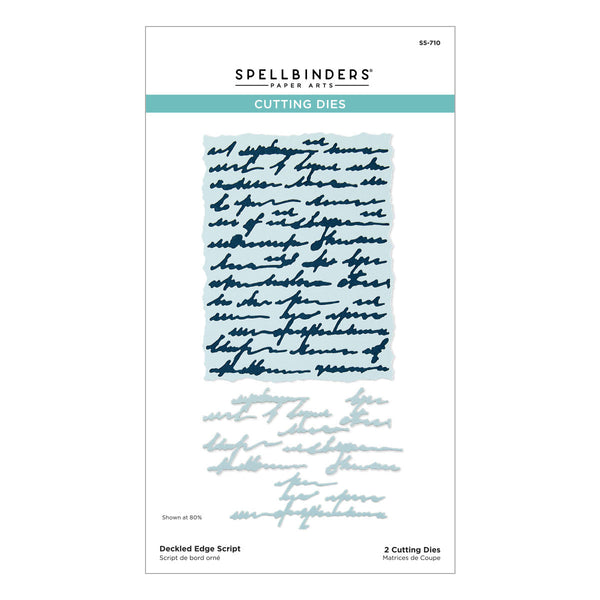 Deckled Edge Script Etched Dies