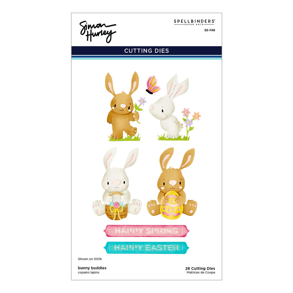 Bunny Buddies Etched Dies by Simon Hurley