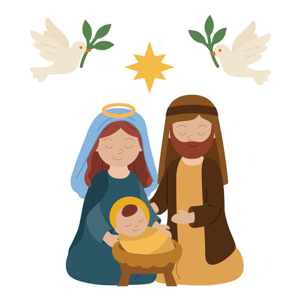Nativity Blessings Etched Dies by Bibi Cameron