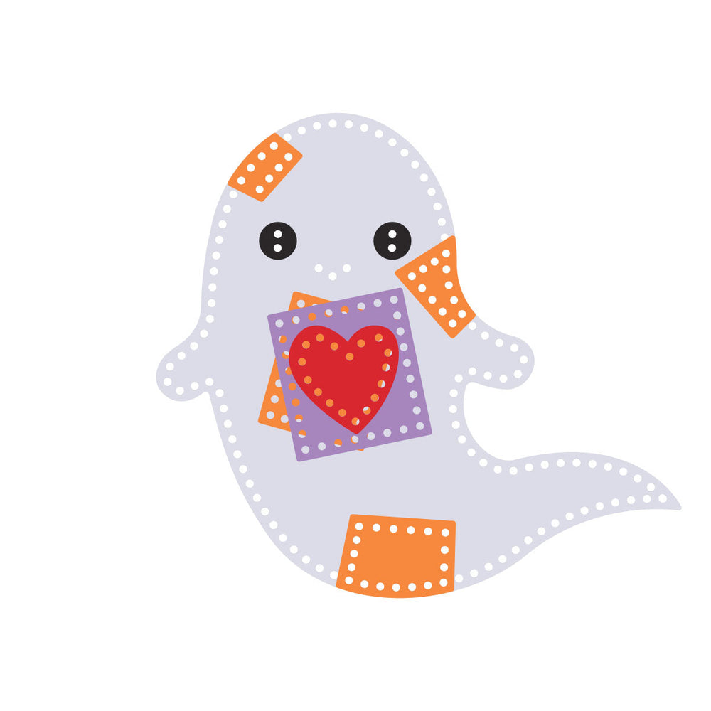 Felt Patchwork Boo Etched Dies by Nichol Spohr