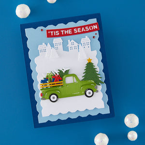 Holiday Truck Scene Etched Dies by Simon Hurley