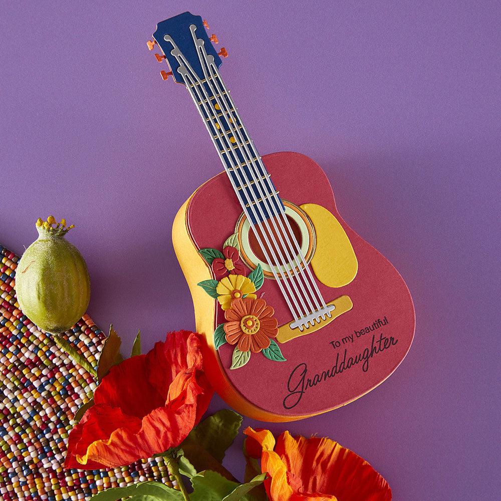 Majestic Guitar Etched Dies by Bibi Cameron