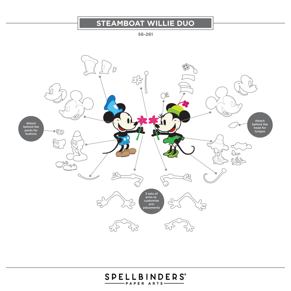 Say Cheese Classic Mouse Character Die Bundle