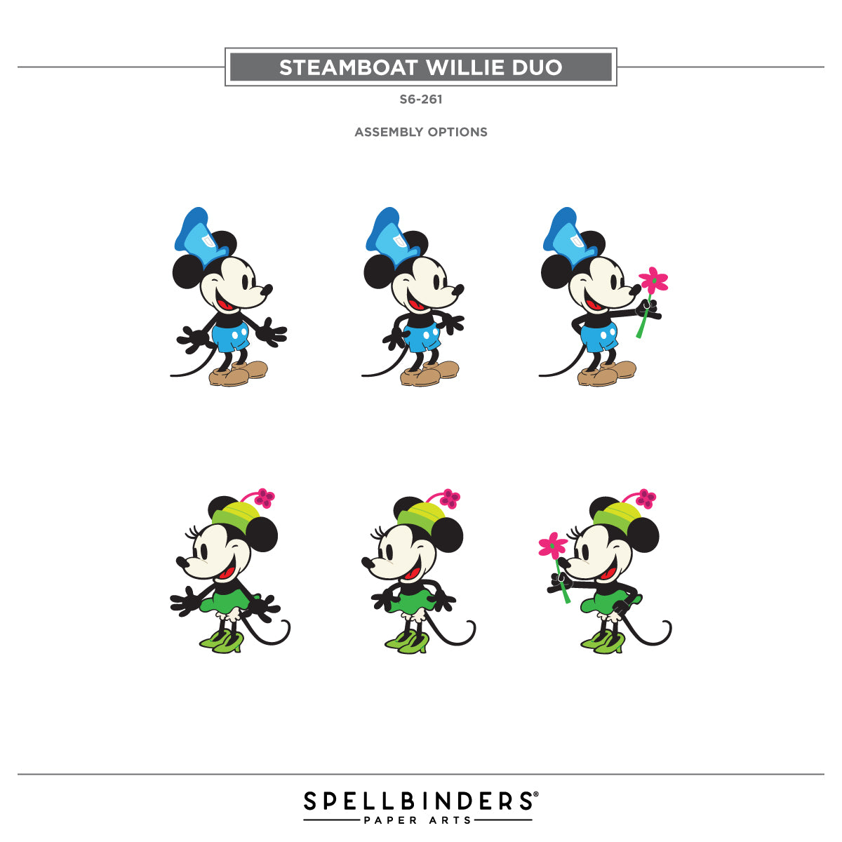 Say Cheese Classic Mouse Character Die Bundle