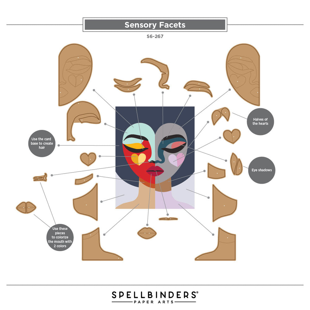 Sensory Facets Etched Dies by Jaycee Gaspar