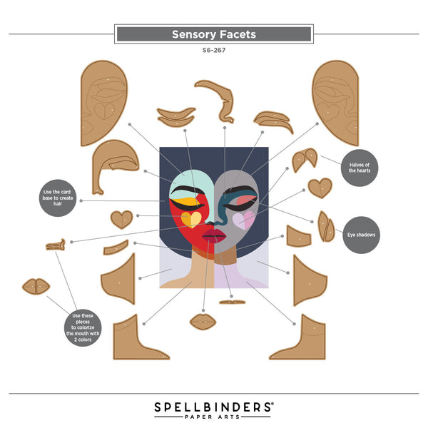 Sensory Facets Etched Dies by Jaycee Gaspar