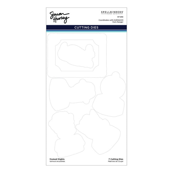 Framed Frights Etched Dies for Coordinating Stamp Set by Simon Hurley