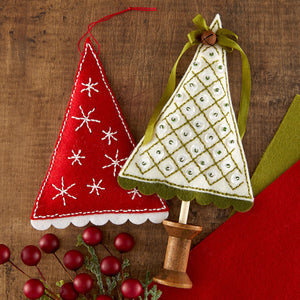 Felt Festive Trees Etched Dies by Nichol Spohr