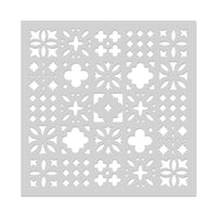 SA275 Decorative Tile Pattern Stencil