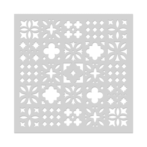 SA275 Decorative Tile Pattern Stencil
