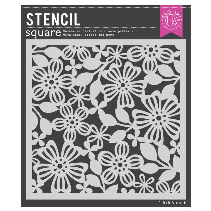 Spring Floral Stencil from the Friendship Blooms Collection