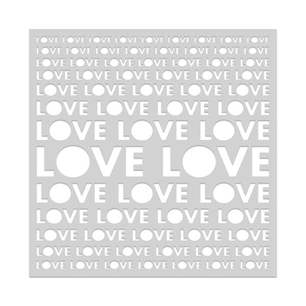 Lots of Love Stencil from the Love Note Collection