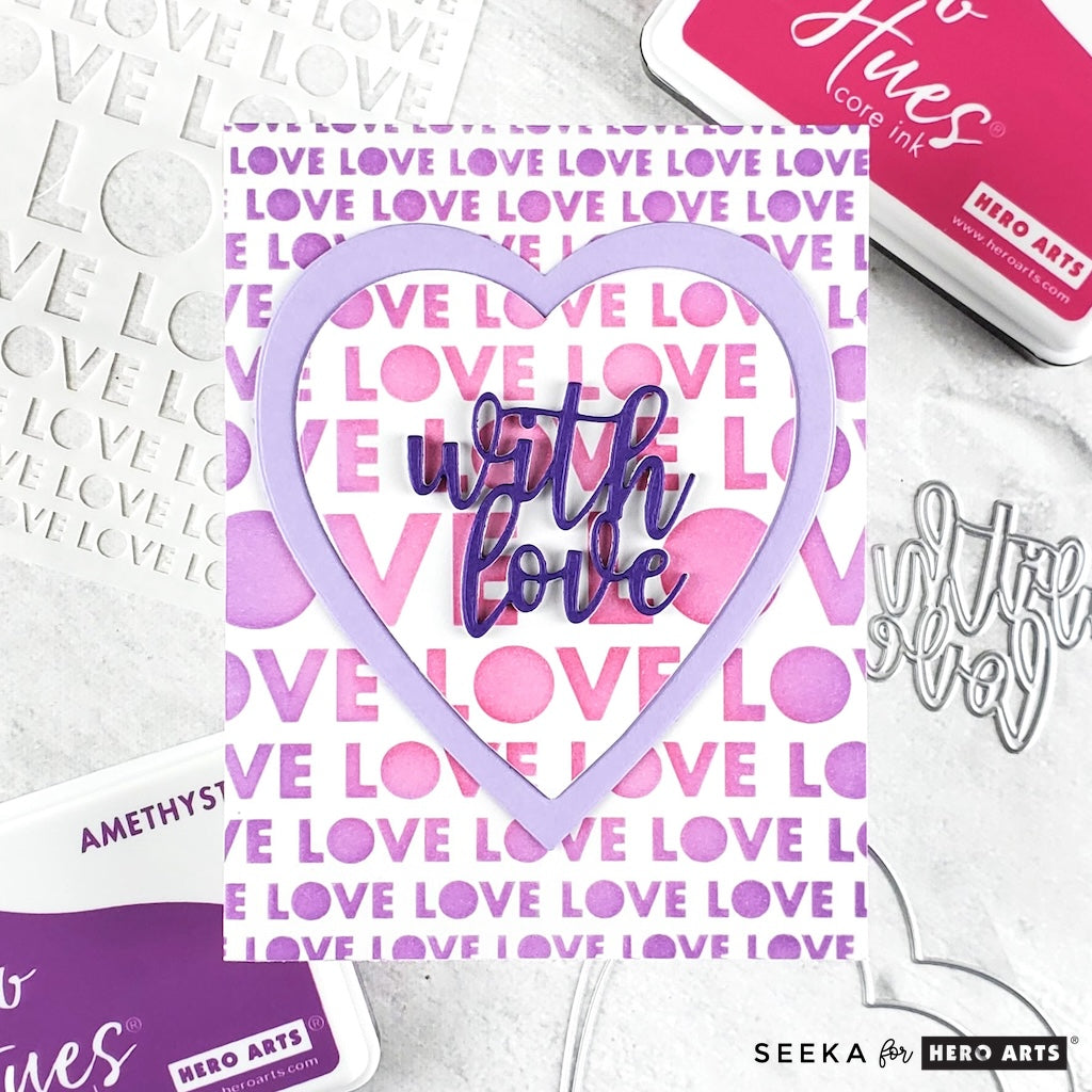 Lots of Love Stencil from the Love Note Collection