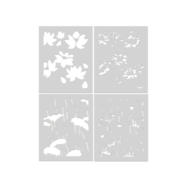 Hero Arts Lotus Field Layering Stencil Set | Hero Arts