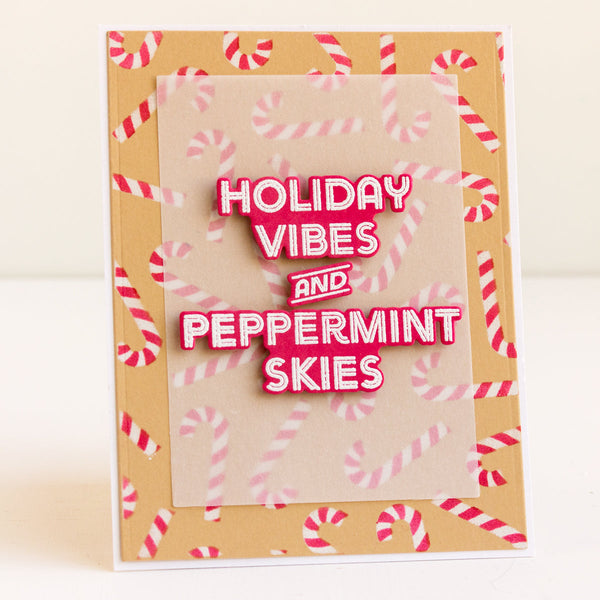 A Little Merri-Mint Clear Stamp Set