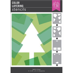 Color Layering Tree Stencils