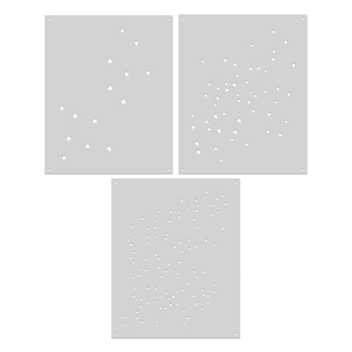 Hero Arts Color Layering Scattered Stars Stencils from the Hocus Pocus Collection
