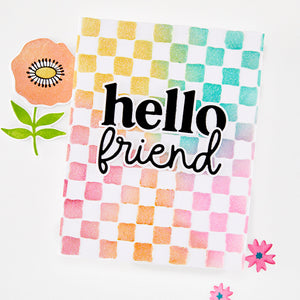 Hello Friend Clear Stamp Set