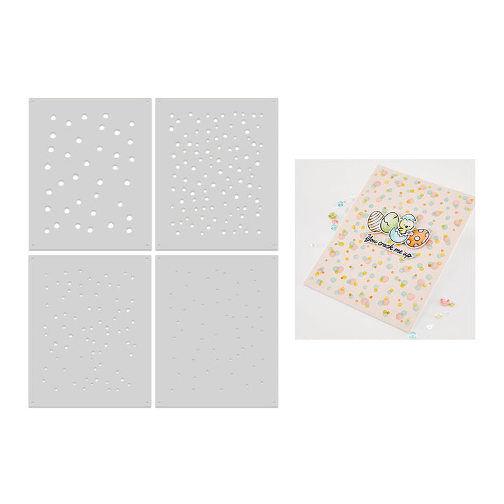 Confetti Layering Stencil Set