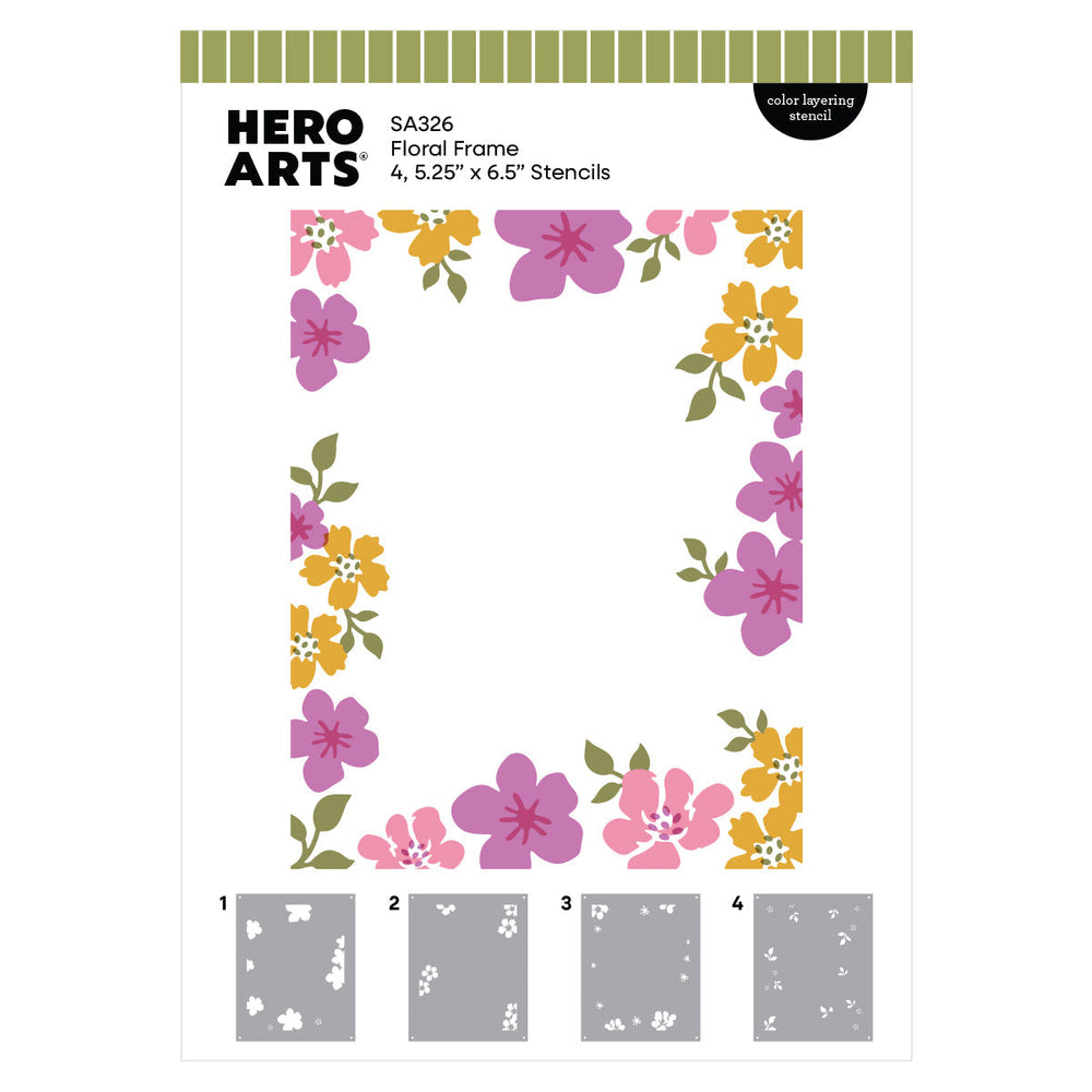 Floral Frame Die & Stencil Bundle