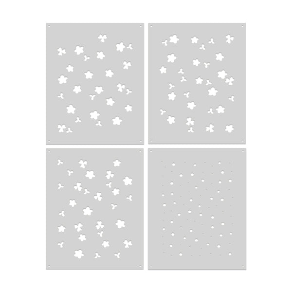 Flower Power Layering Stencil Set