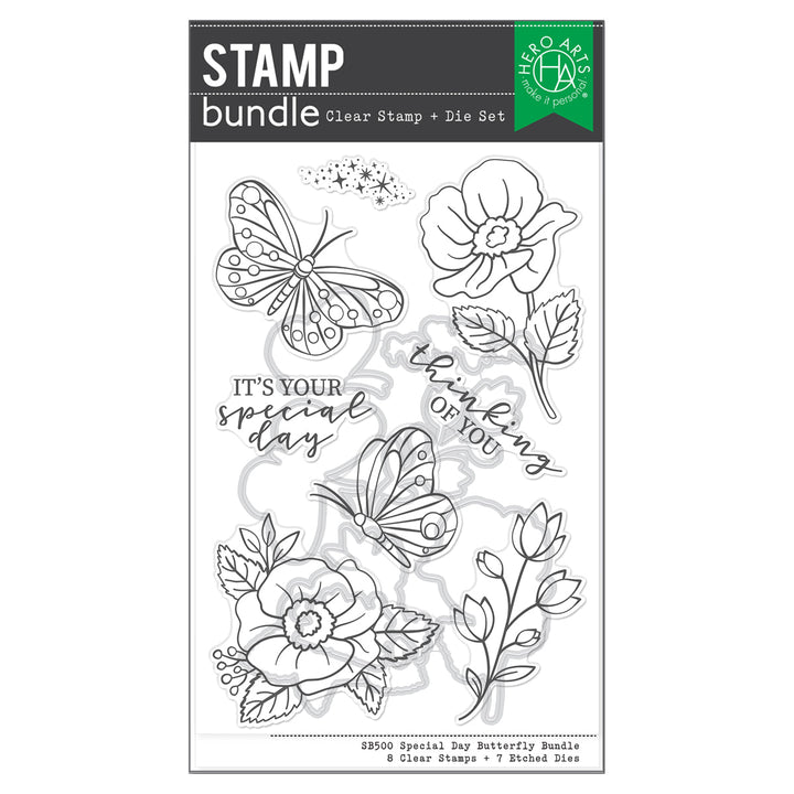 Special Day Butterfly Stamp & Cut from the Spring Whimsy Collection