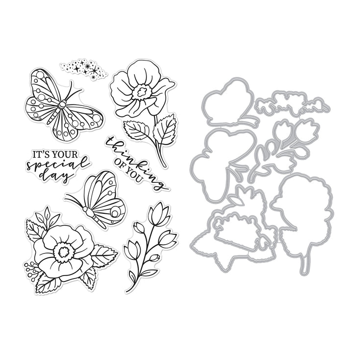 Special Day Butterfly Stamp & Cut from the Spring Whimsy Collection