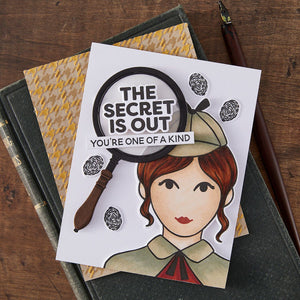 Hero Arts It's No Mystery Stamp & Cut Set