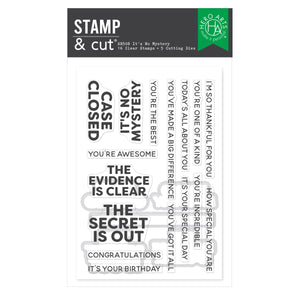 It's No Mystery Stamp & Cut Set from the Case Closed Collection