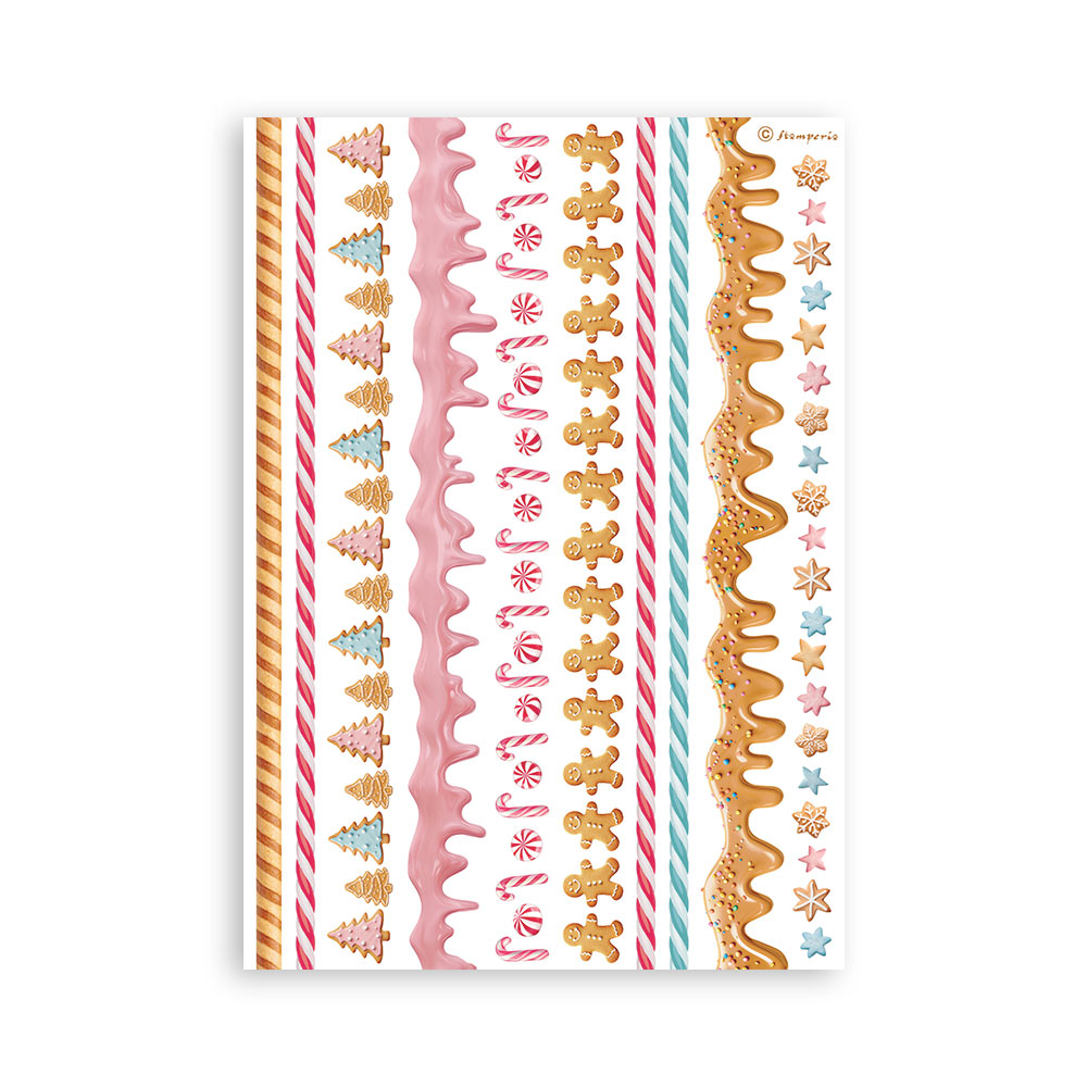 Stamperia Candy Christmas Washi Sheets