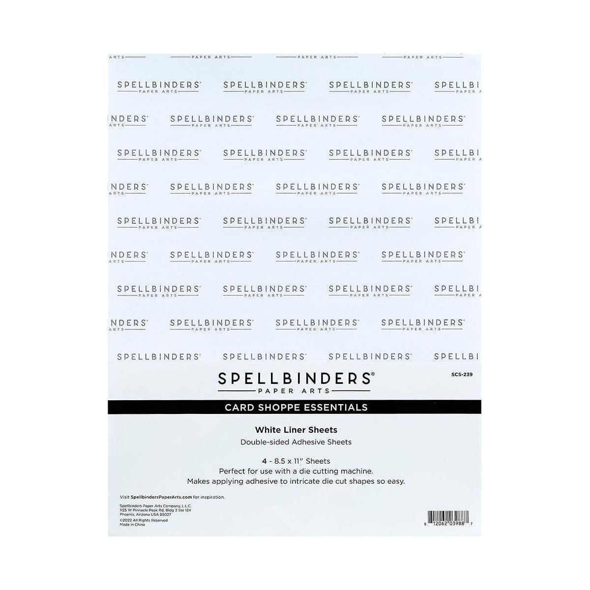 White Liner Sheets - 8.5