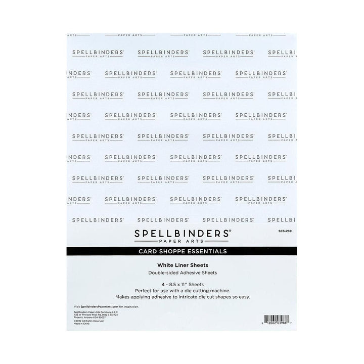 White Liner Sheets - 8.5" x 11" - 4 Pack