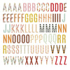 Autumn Archives Chipboard Alphabet Stickers by Kelly Bangs