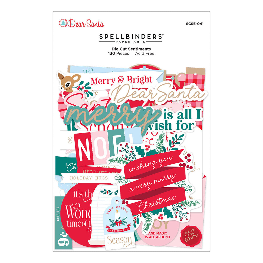 Dear Santa Die Cut Sentiments