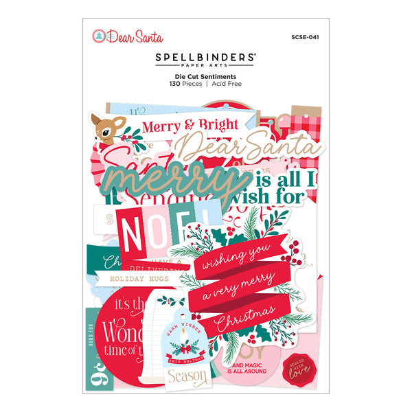 Dear Santa Die Cut Sentiments