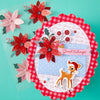 Dear Santa Poinsettias Dimensional Stickers