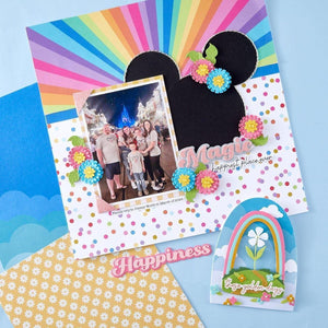 Over The Rainbow Etched Dies from the Storytelling by Spellbinders Scrapbooking Collection